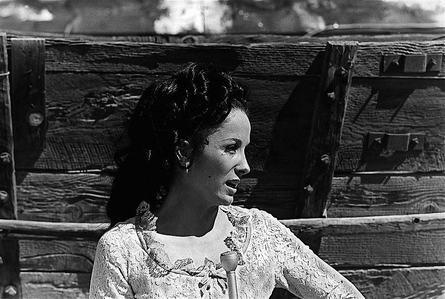 The Alamo Homage 1960 Linda Cristal Being Interviewed By Kvoa Tv Old Tucson Az 1969 #5 Photograph by David Lee Guss
