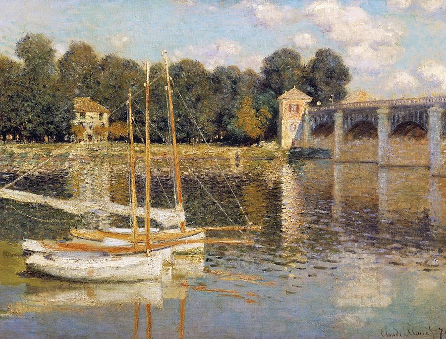 The Argenteuil Bridge Painting by Claude Monet