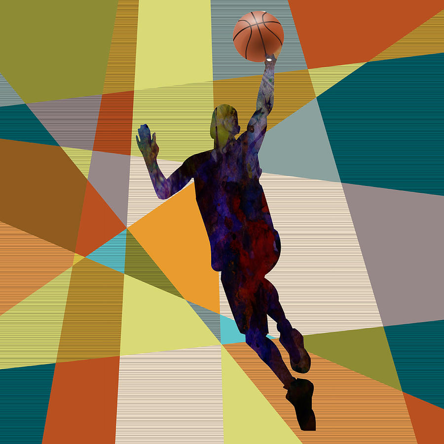 The Basket Player  #4 Painting by Celestial Images