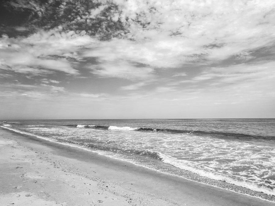 The beach black and white Photograph by Zina Stromberg - Fine Art America