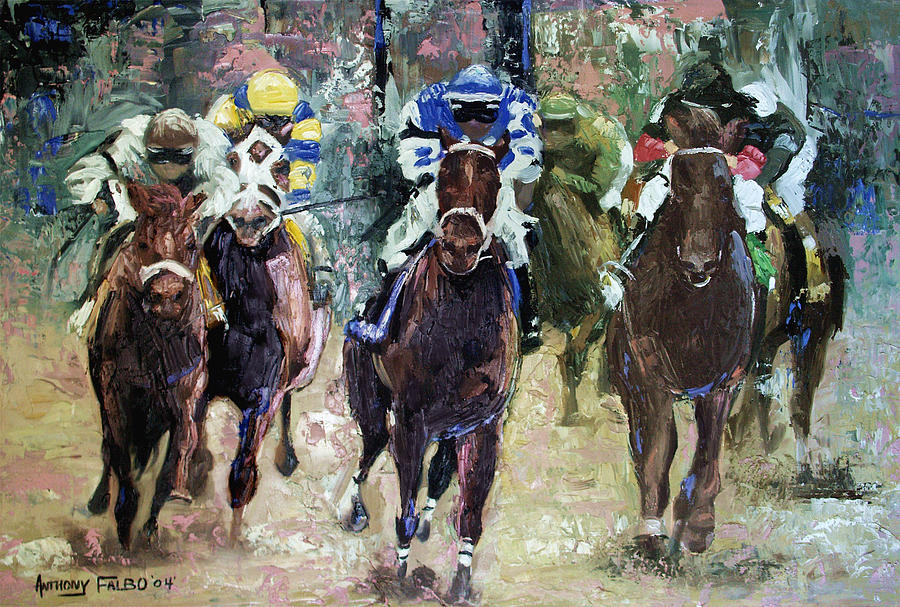 The Bets Are On Painting by Anthony Falbo