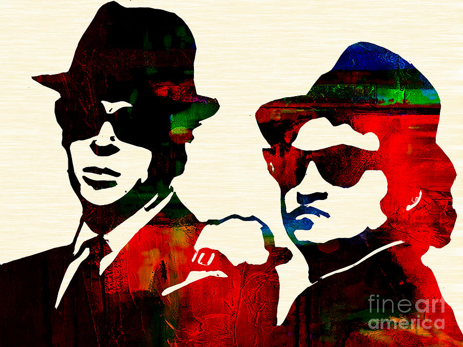 The Blues Brothers Mixed Media - The Blues Brothers #2 by Marvin Blaine