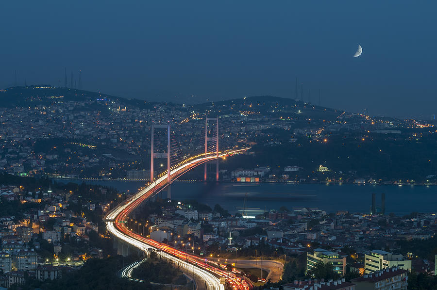 Architecture Photograph - The Bosphorus Bridge  #1 by Ayhan Altun