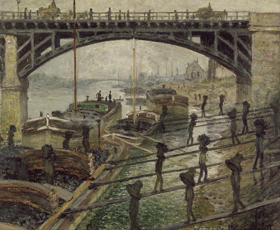 The Coalmen #2 Painting by Claude Monet
