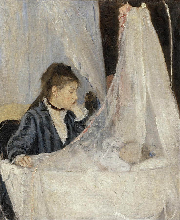The Cradle #8 Painting by Berthe Morisot