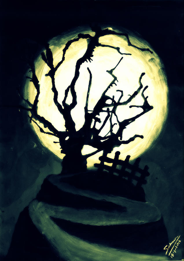 The Crooked Tree #1 Painting by Salman Ravish