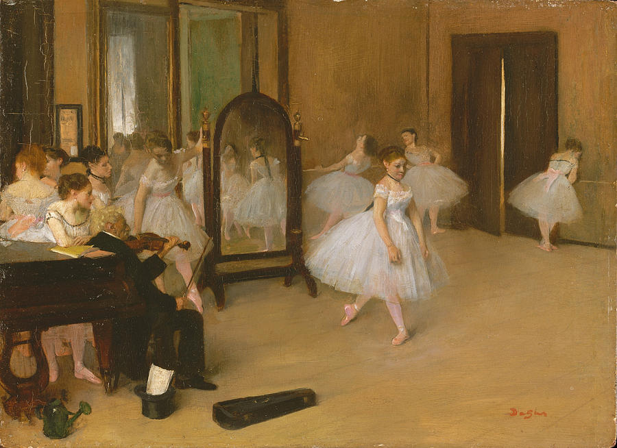 The Dancing Class #12 Painting by Edgar Degas