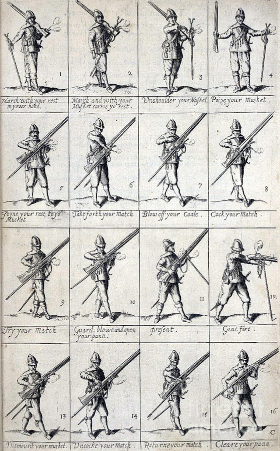 The Exercise Of Arms For Muskets, 1637 #2 Photograph by Folger Shakespeare Library