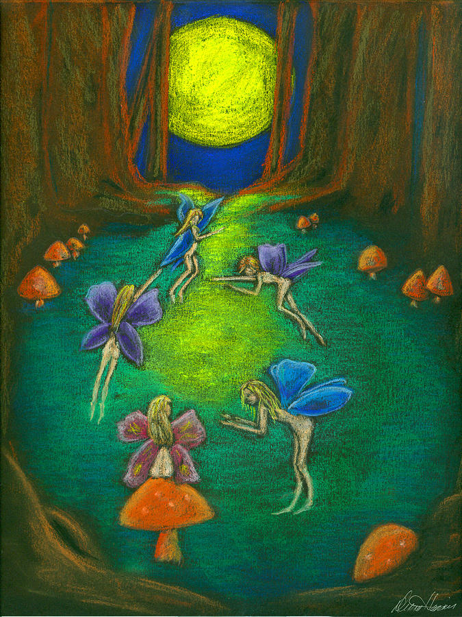 The Faery Ring #1 Pastel by Diana Haronis