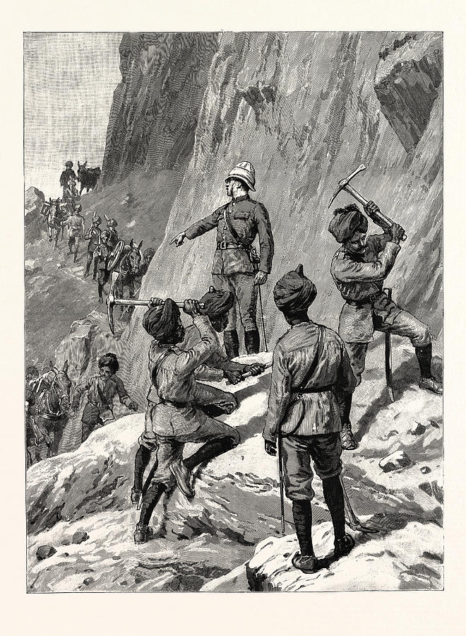 The Fighting Near Gilgit On The North-western Frontier #2 Drawing by ...