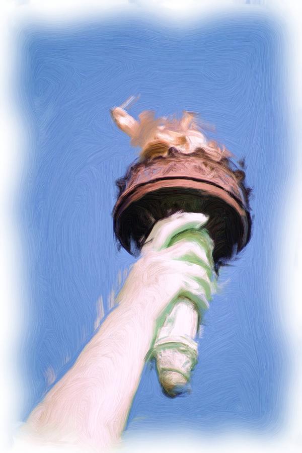 Statue Of Liberty Photograph - The Flame of Liberty #2 by Allen Beatty