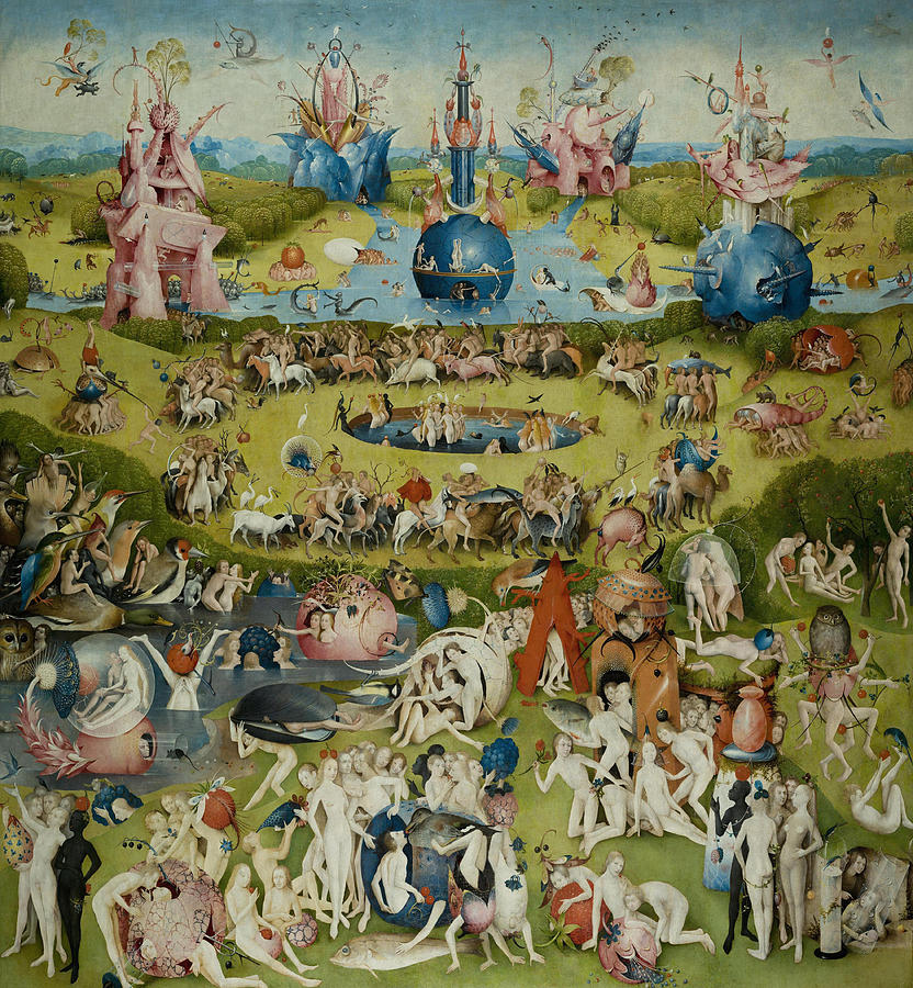 Hieronymus Bosch Painting - The Garden of Earthly Delights #10 by Hieronymus Bosch