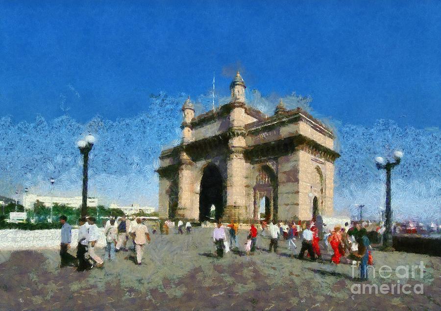 The Gateway of India #3 Painting by George Atsametakis