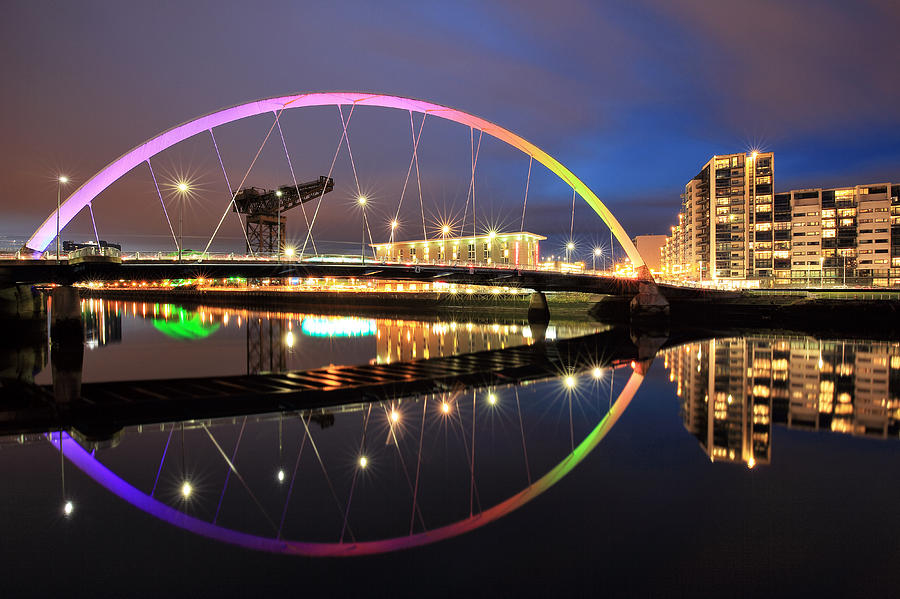 The Glasgow Clyde Arc Bridge #5 Photograph by Grant Glendinning