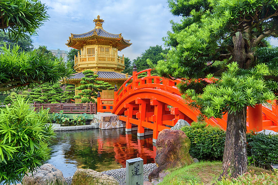 The Golden Pagoda, Nanlian Gardens Photograph by Peter