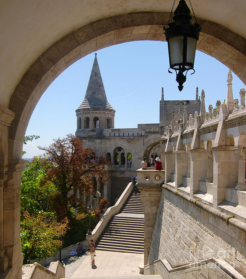 The great tower of Fishermens Bastion #2 Photograph by Michal Bednarek