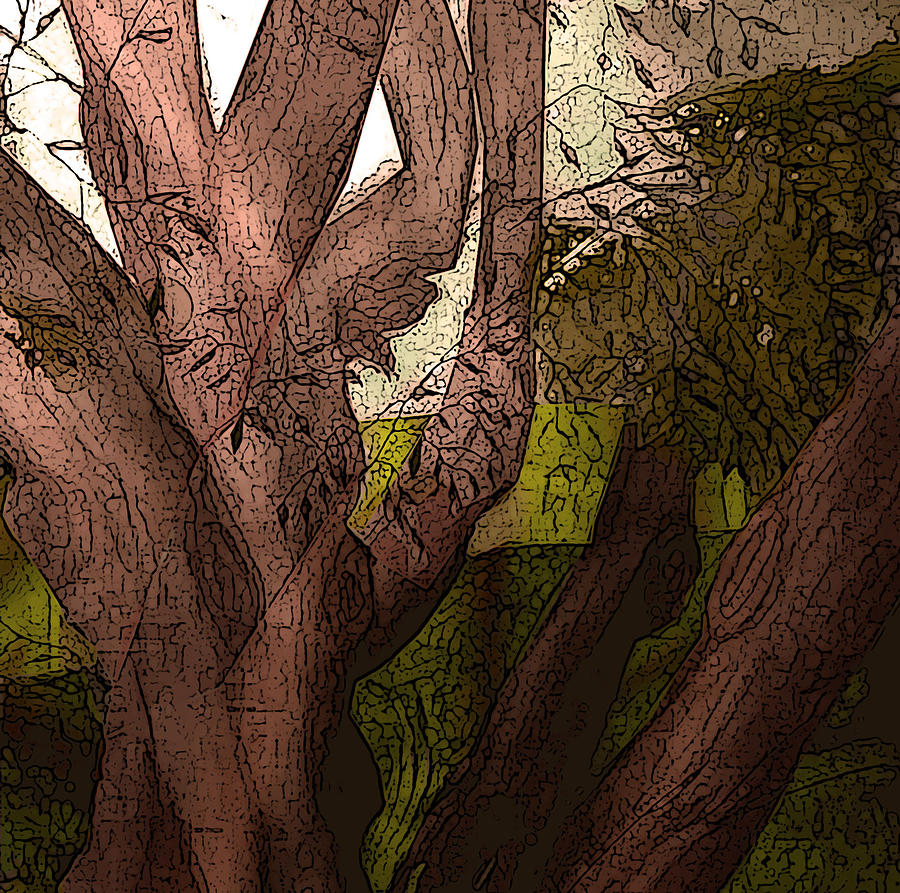 Nature Mixed Media - The Great Tree by Lee Green