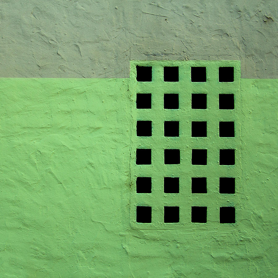 Minimal Photograph - The Green Grid #2 by Lee Harland