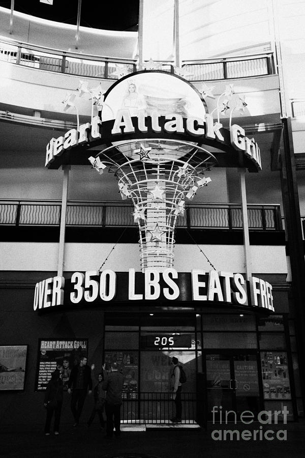 Las Vegas Photograph - the heart attack grill restaurant freemont street downtown Las Vegas Nevada USA #2 by Joe Fox