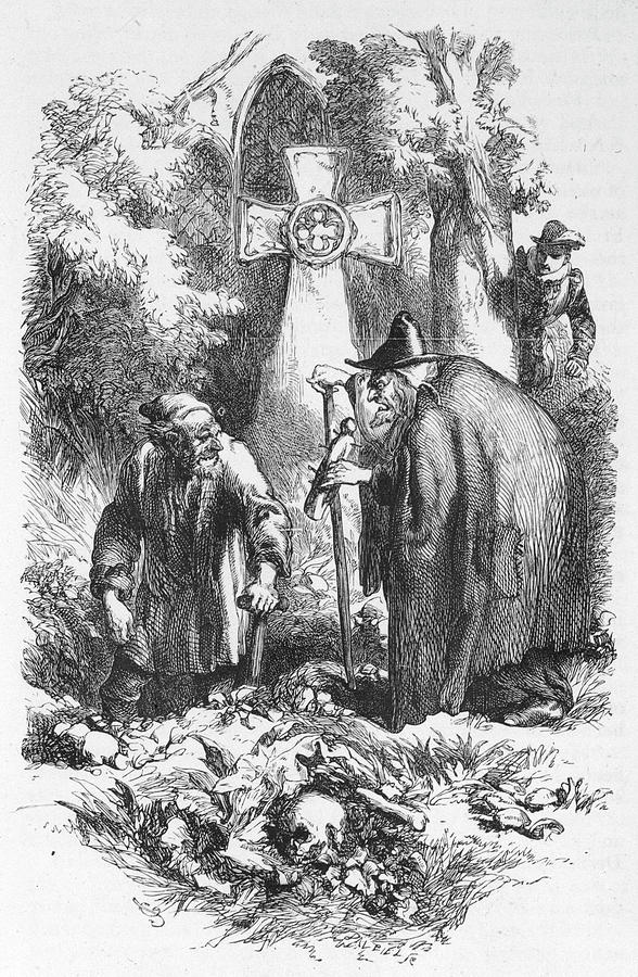 Magic Drawing - The Lancashire Witches Mother Chattox #2 by Mary Evans Picture Library