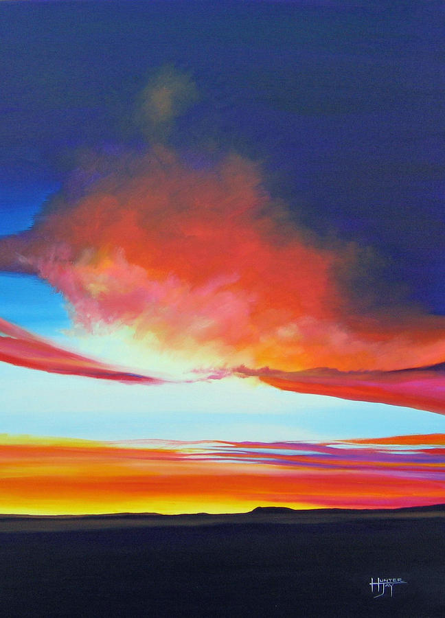 Sunset Painting - The Long Way Home by Hunter Jay