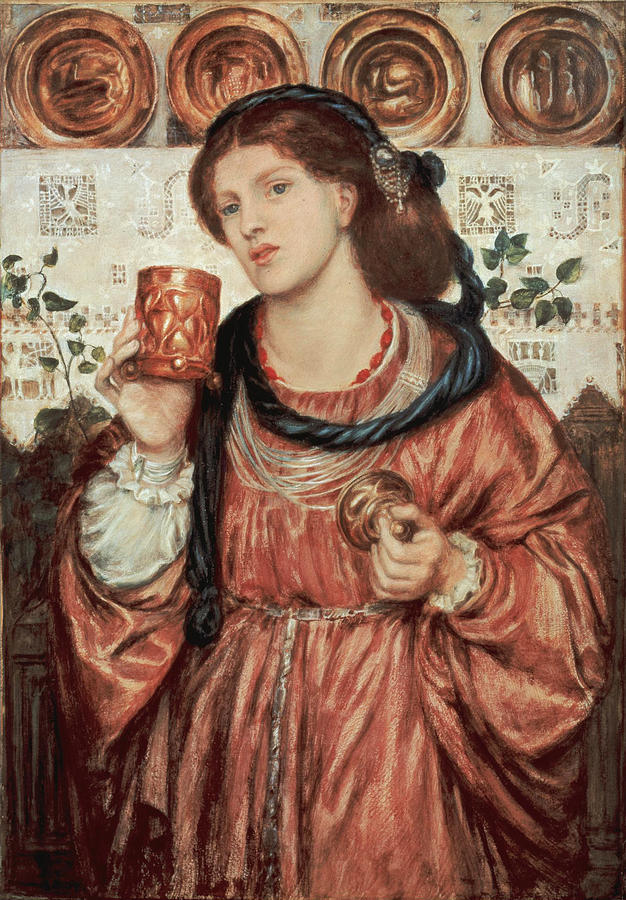 The Loving Cup #2 Painting by Dante Gabriel Rossetti