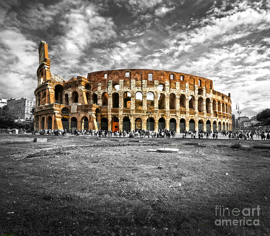 The Majestic Coliseum - Rome - Italy #2 Photograph by Luciano Mortula
