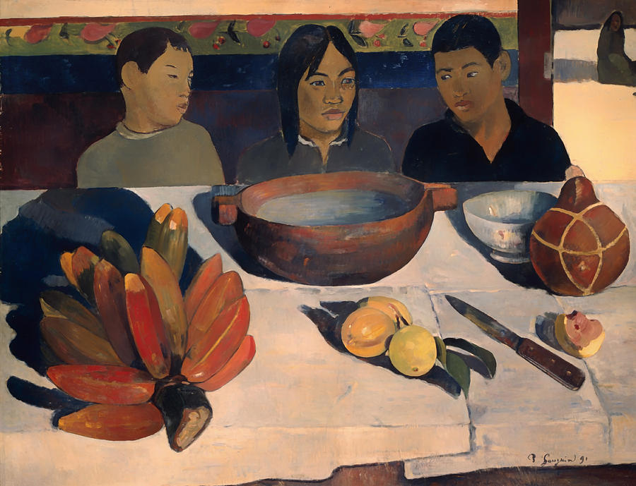 The Meal #6 Painting by Paul Gauguin