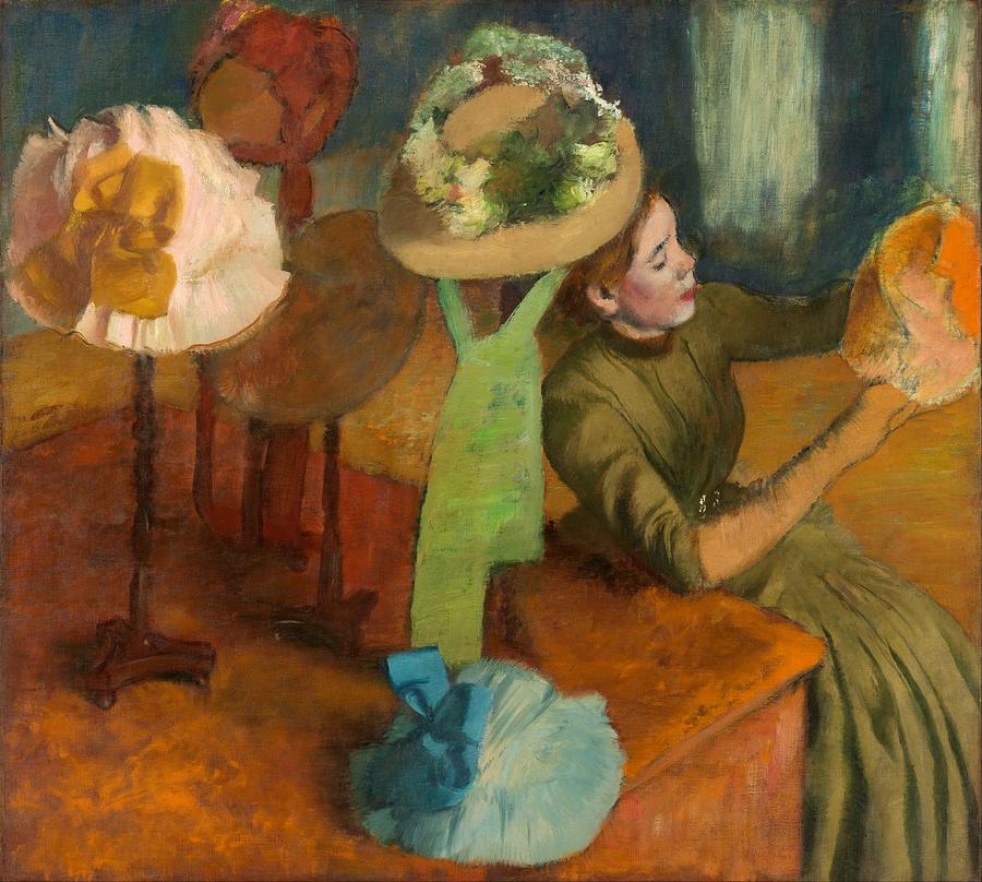 The Millinery Shop #2 Painting by Edgar Degas