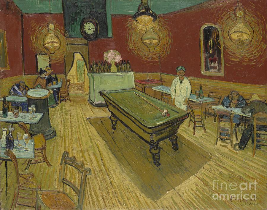 Lamp Painting - The Night Cafe by Vincent Van Gogh
