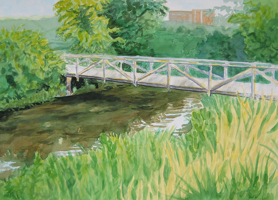 Western Carolina University Painting - The Old Bridge #2 by Sheena Kohlmeyer