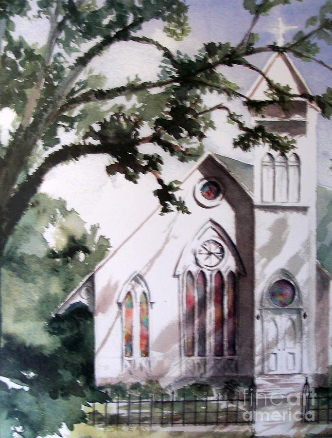The Old Church #2 Painting by Mary Lynne Powers