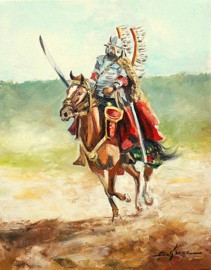 The Polish Winged Hussar #2 Painting by Luke Karcz