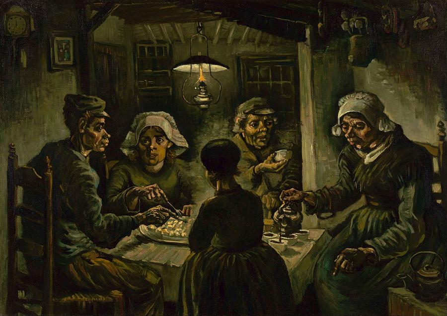 Vincent Van Gogh Painting - The potato eaters #2 by Vincent van Gogh