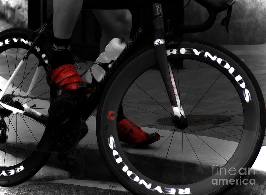 Bicycle Photograph - The Power of Red by Steven Digman Bicycle Photograph - The Power of Red by Steven Digman