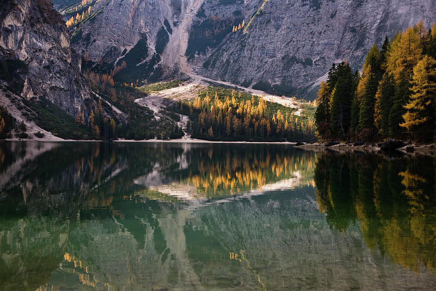 The Pragser Wildsee (lake Prags, Lago Photograph By Martin Zwick - Pixels