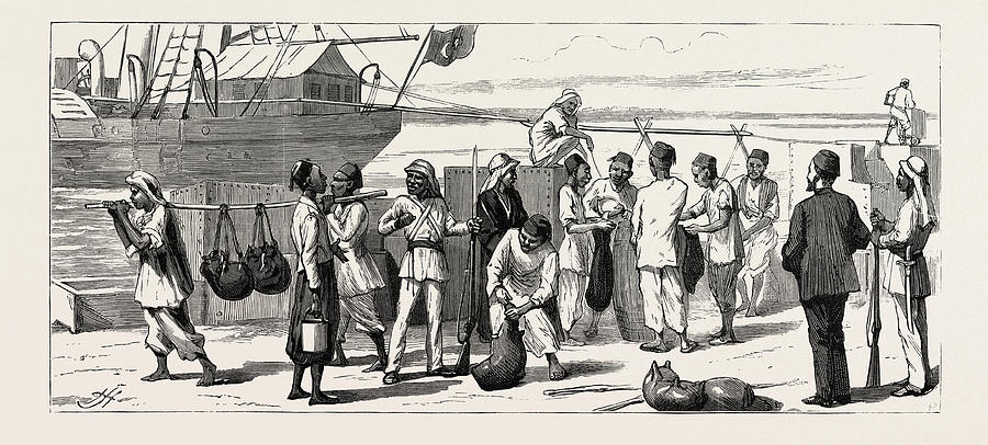 The Rebellion In The Soudan Sudan With Baker Pashas Drawing By English 