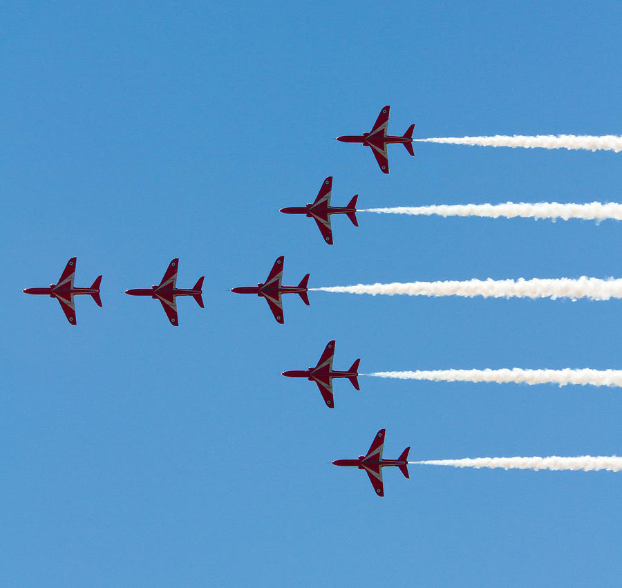 The Red Arrows Display Team Photograph By Charlesy 