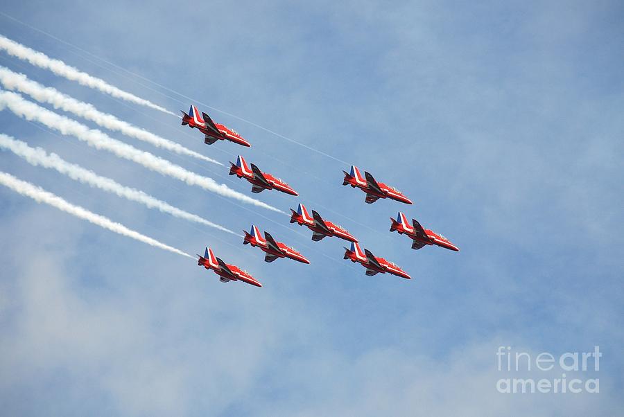 The Red Arrows Eastbourne #2 Photograph by David Fowler