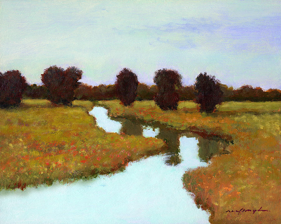 The River takes you Home Painting by J Reifsnyder