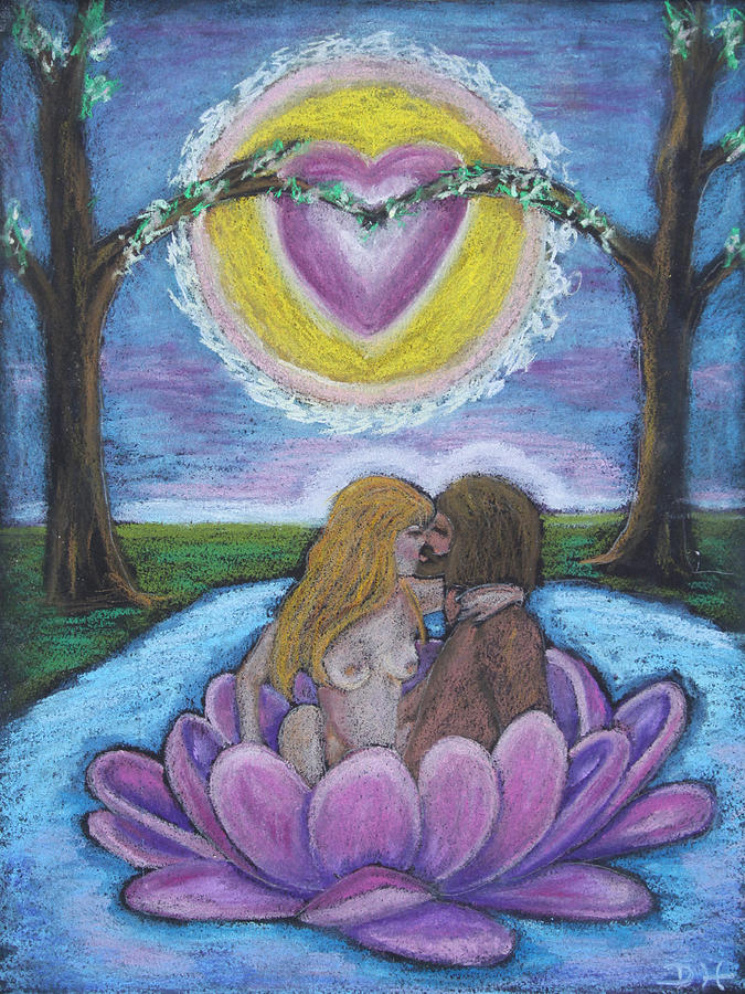 The Sacred Marriage Pastel by Diana Haronis