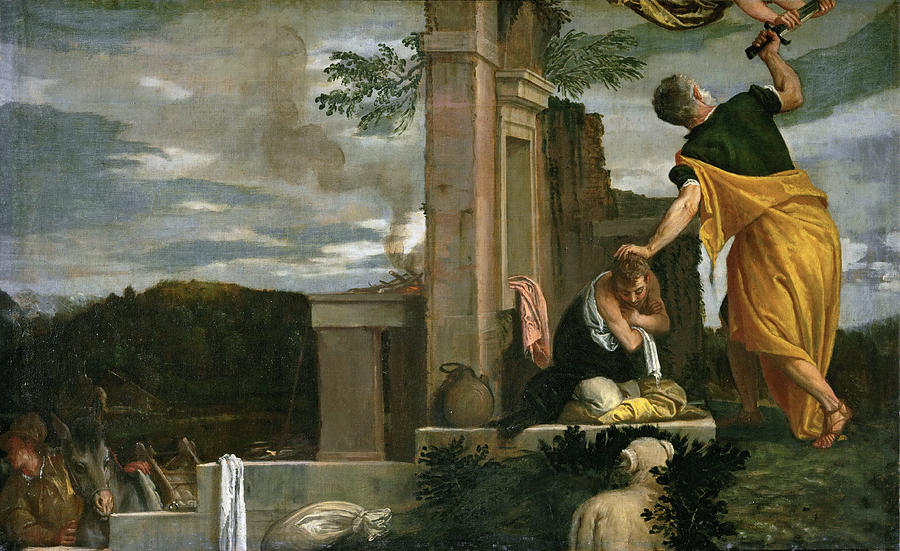The Sacrifice of Isaac #5 Painting by Paolo Veronese