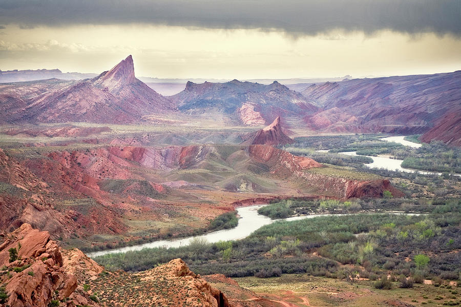 The San Juan River Winds Its Way #2 Photograph by Whit Richardson The San Juan River Winds Its Way #2 Photograph by Whit Richardson