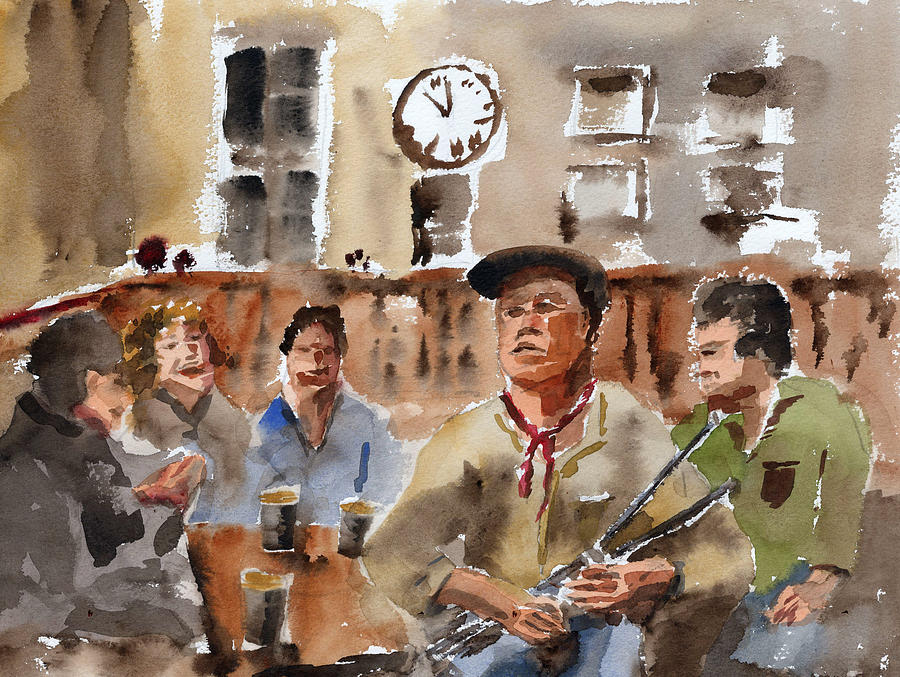Music Painting - The Session #2 by Val Byrne