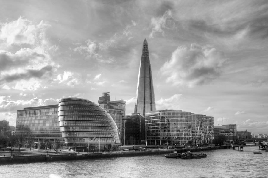The Shard and City Hall #2 Photograph by Chris Day