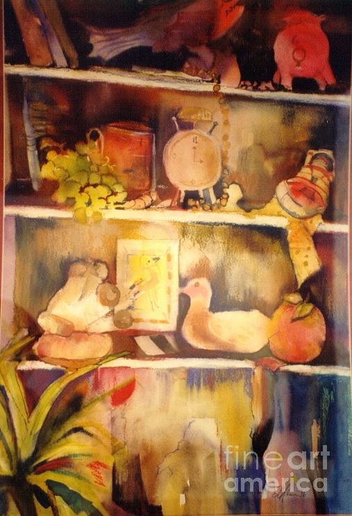 The shelf Painting by Donna Acheson-Juillet