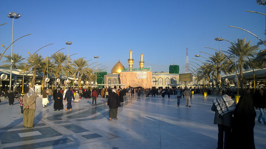 The shrine of Imam Abbass #2 Photograph by Rasoul Ali