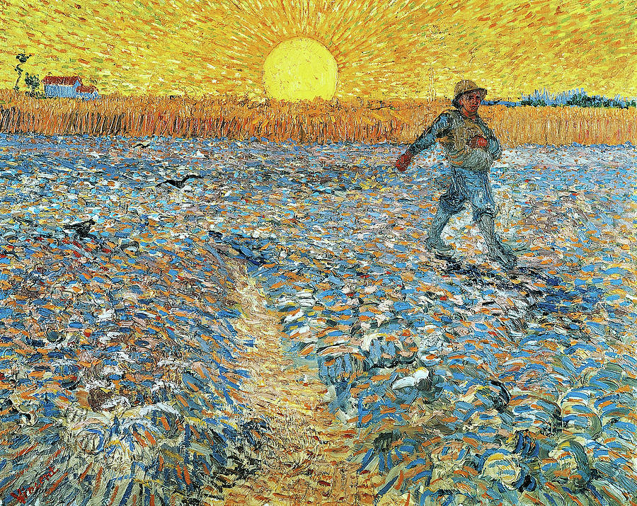 Vincent Van Gogh Painting - The sower #19 by Vincent van Gogh