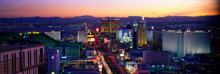 Las Vegas Photograph - The Strip, Las Vegas, Nevada, Usa #2 by Panoramic Images