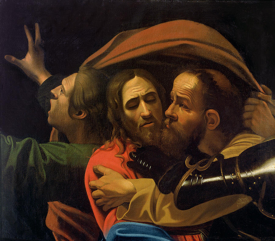 Jesus Christ Painting - The Taking Of Christ by Michelangelo Caravaggio